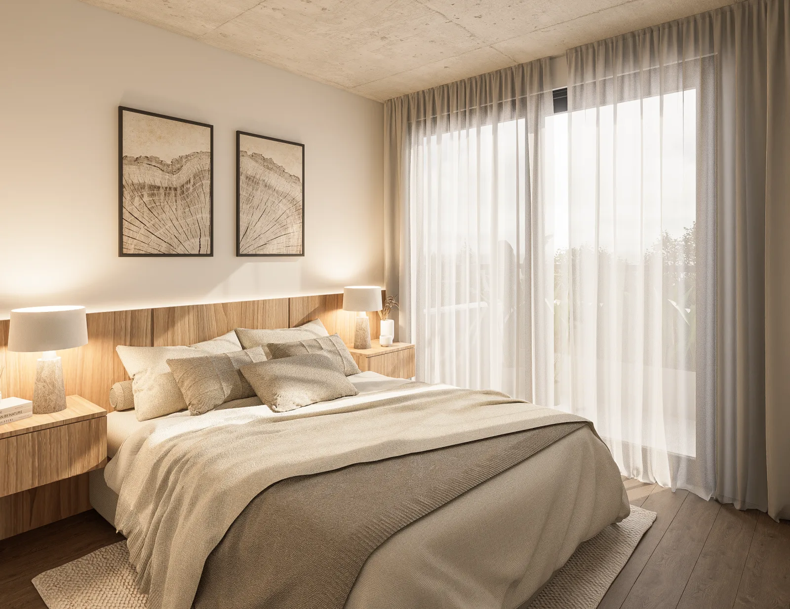 Dormitorio al frente, vista al balcón